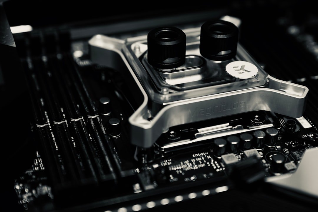 black and silver audio mixer