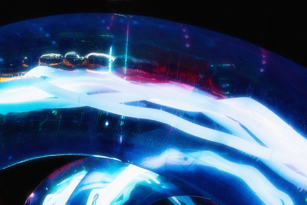 A close up of a disc with a blurry background