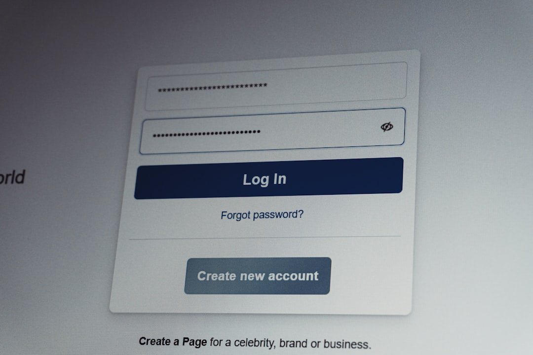 Facebook login screen with username and password fields.