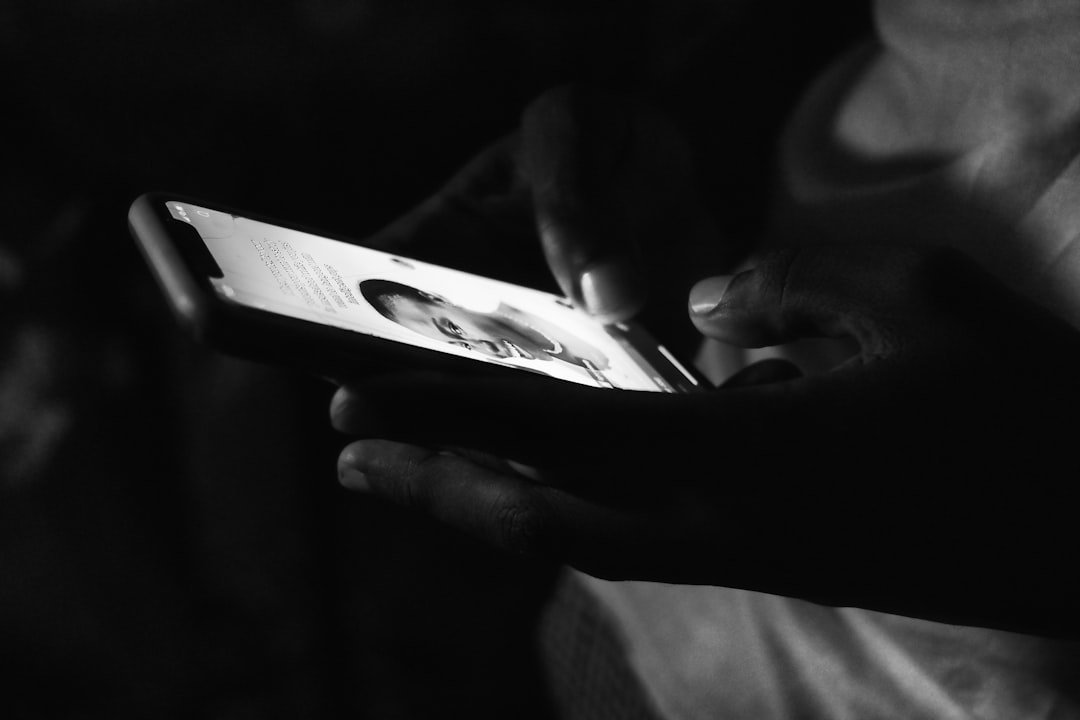 a person holding a phone